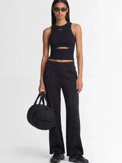 Chill knit rib tank with cutout