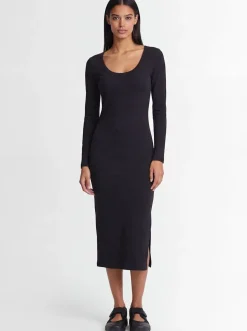 Chill Knit Tight Long-Sleeve Midi dress