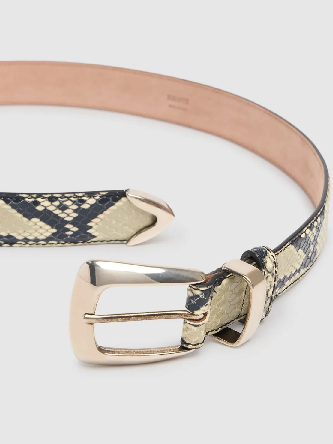 Cintura Benny in pelle goffrata 3cm