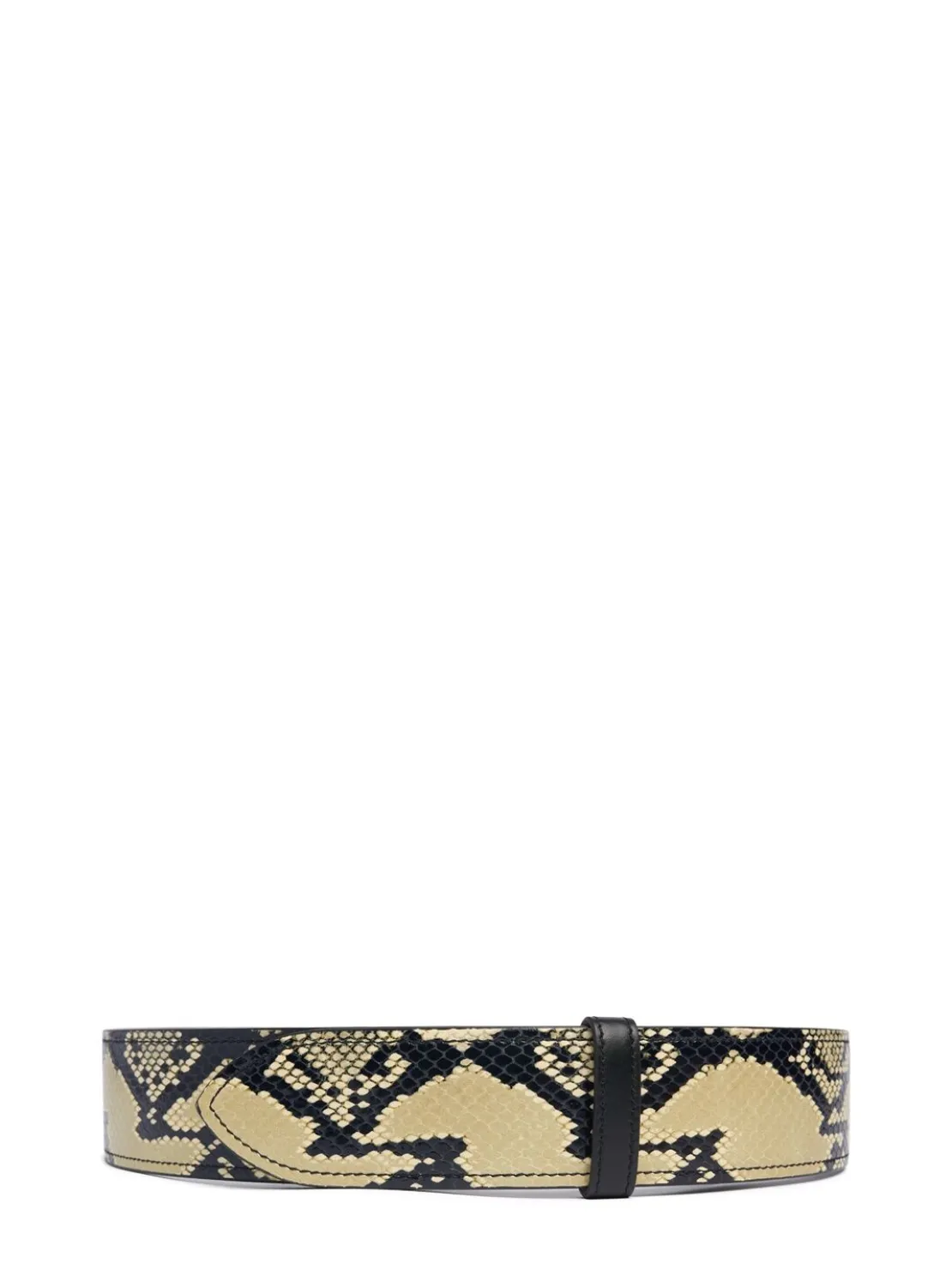 Cintura Theo in pelle stampa pitone 5cm
