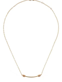 Collana lunga Nodo in oro rosa 9kt
