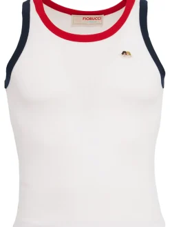 Contrast trim tank top