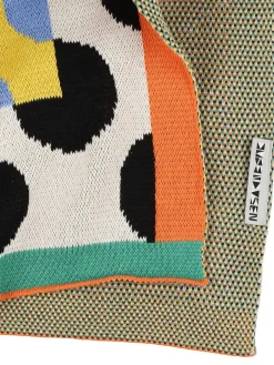 Coperta in maglia a pois