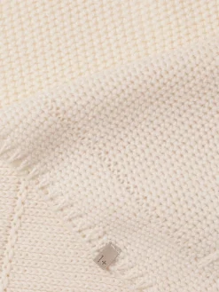 Coperta in maglia di misto lana