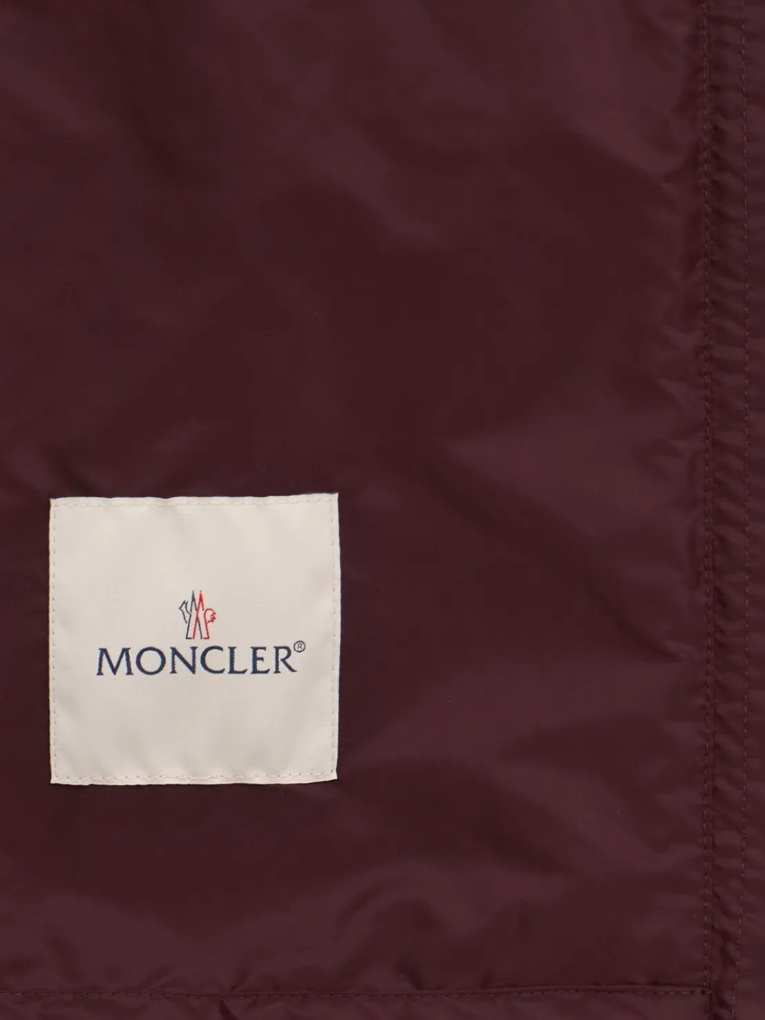 Coquelicot hooded nylon casual jacket