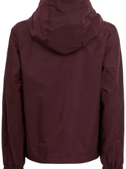 Coquelicot hooded nylon casual jacket