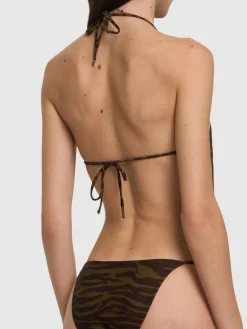 Costume intero in Lycra con stampa zebra