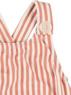 Costume intero in misto poly a righe