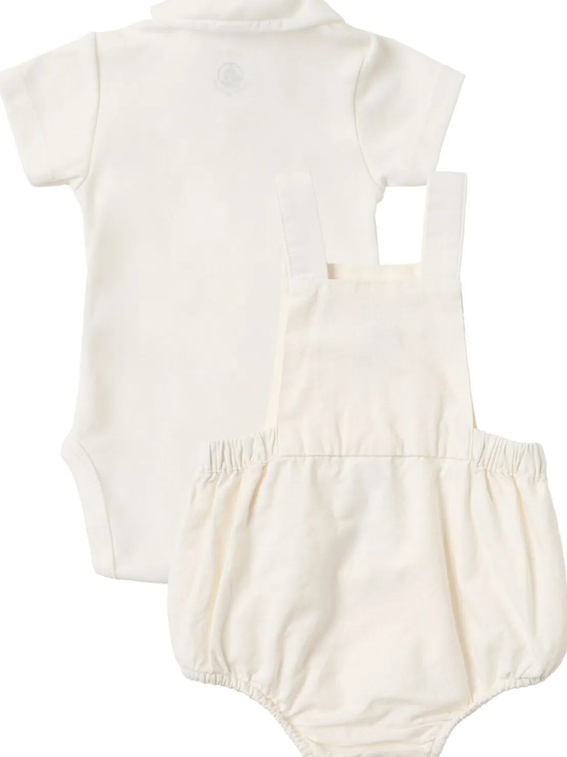 Cotton blend bodysuit & overalls
