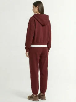 Cotton blend classic zip-up hoodie