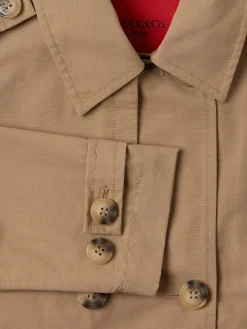 Cotton blend cropped jacket