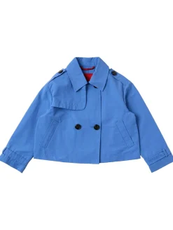 Cotton blend cropped jacket