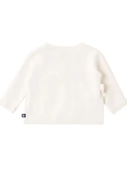 Cotton blend knit cardigan