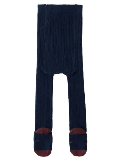 Cotton blend knit tights