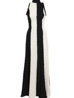 Cotton blend long dress