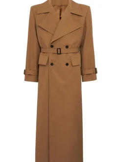 Cotton blend trench coat