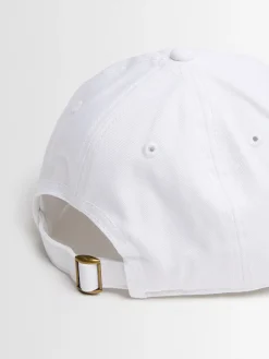 Cotton canvas baseball hat w/ logo
