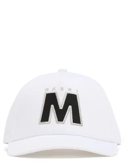 Cotton canvas baseball hat w/ logo