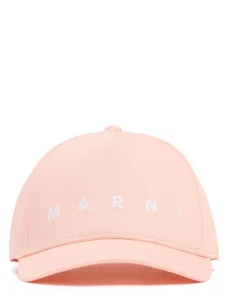 Cotton canvas baseball hat w/ logo