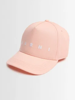 Cotton canvas baseball hat w/ logo