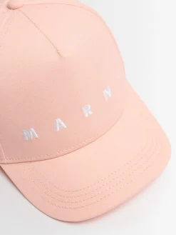 Cotton canvas baseball hat w/ logo