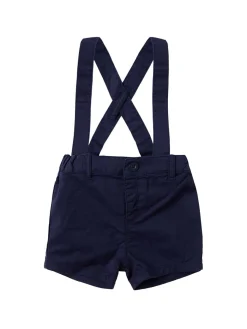 Cotton chambray overalls