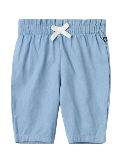 Cotton chambray pants