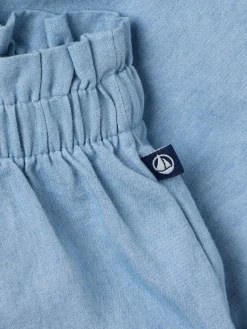 Cotton chambray pants