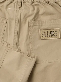 Cotton gabardine shorts