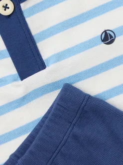 Cotton jersey top & shorts
