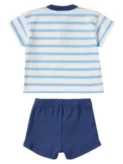 Cotton jersey top & shorts