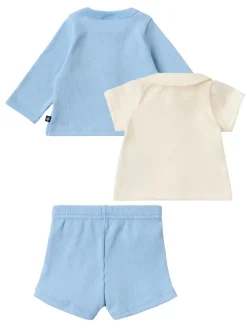 Cotton jersey t-shirt, cardigan & pants