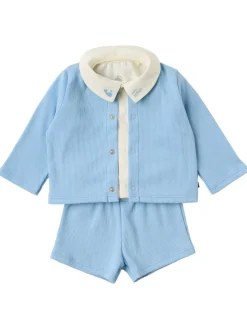 Cotton jersey t-shirt, cardigan & pants
