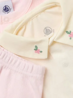 Cotton jersey t-shirt, cardigan & pants