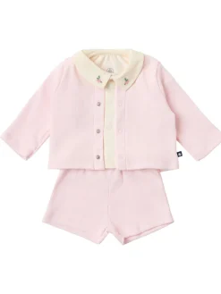 Cotton jersey t-shirt, cardigan & pants