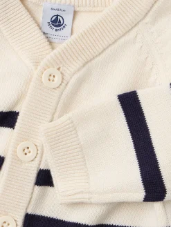 Cotton knit cardigan