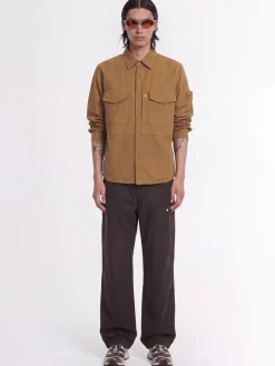 Cotton & linen overshirt