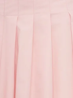 Cotton midi skirt