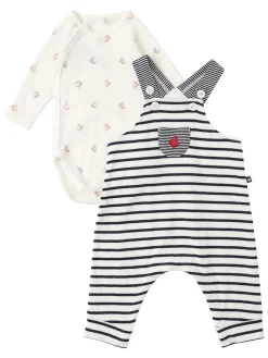 Cotton overalls & bodysuit
