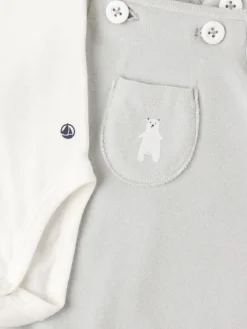 Cotton overalls & bodysuit