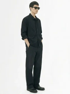 Cotton & poly overshirt