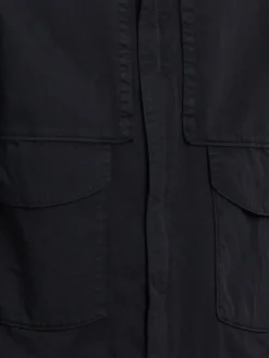 Cotton & poly overshirt