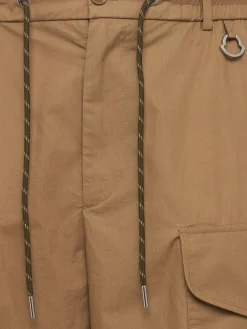 Cotton poplin cargo shorts