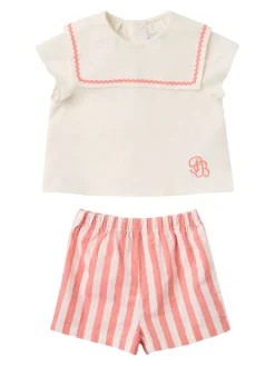 Cotton poplin shirt & shorts
