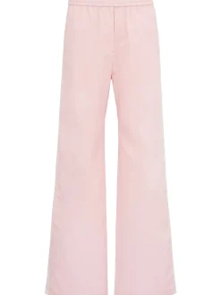 Cotton wide pants