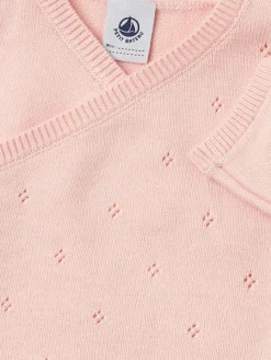 Cotton & wool knit cardigan
