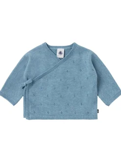 Cotton & wool knit cardigan