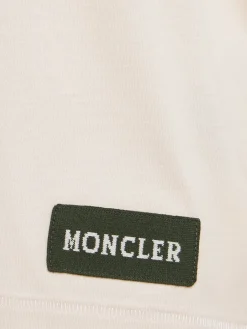Crochet-Trimmed cotton logo t-shirt