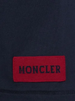 Crochet-Trimmed cotton logo t-shirt