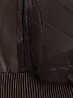 Cropped plush zip jacket